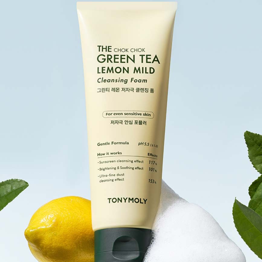 TONYMOLY The Chok Chok Green Tea Lemon Mild Cleansing Foam 150ml