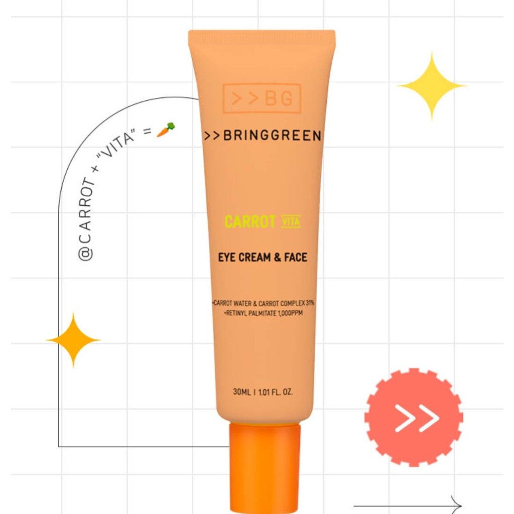 BRING GREEN Carrot Vita Eye Cream and Face 30ml