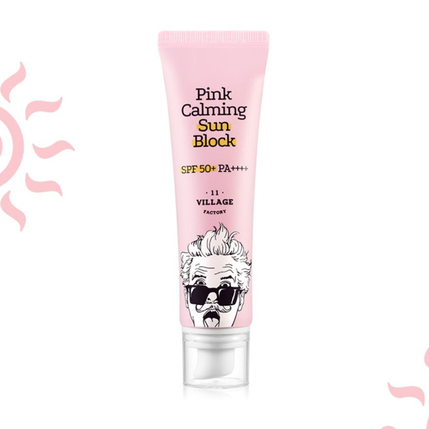 Village 11 Factory Pink Calming Sun Block 50ml/Daily Mild Sun Cream 50ml