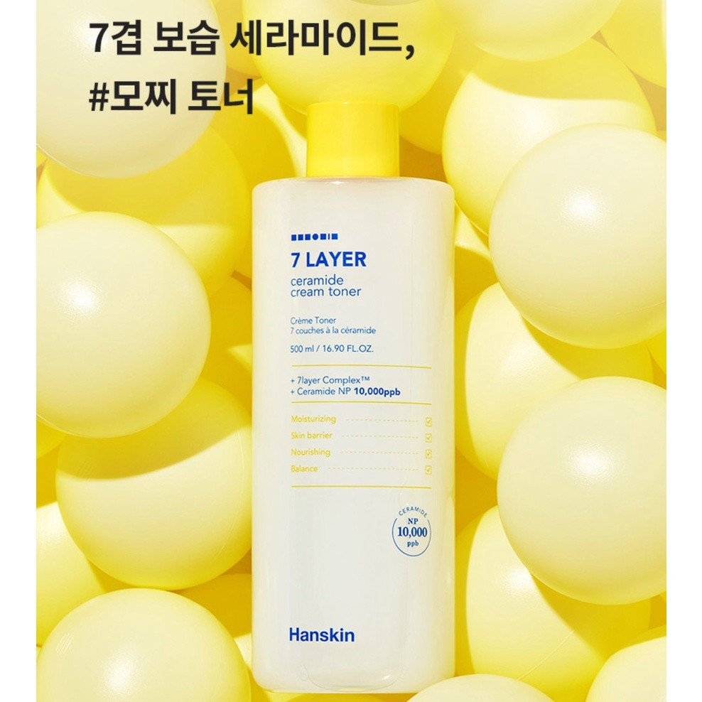 Hanskin 7 Layer Ceramide Cream Toner 500ml