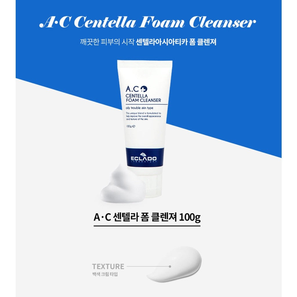 ECLADO Plus A.C Centella Foam Cleanser 100g