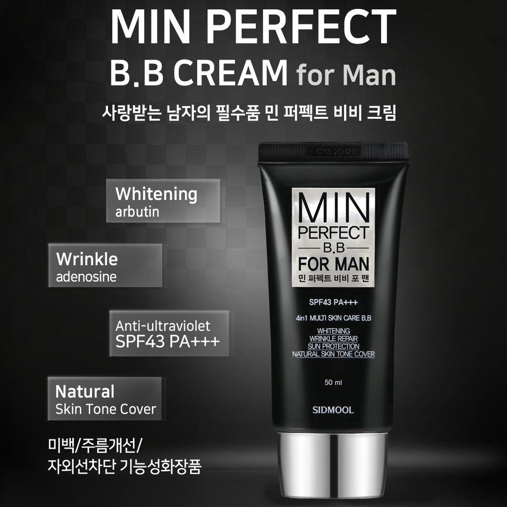 Sidmool Min Perfect BB Cream for Men SPF43 PA+++ 50ml