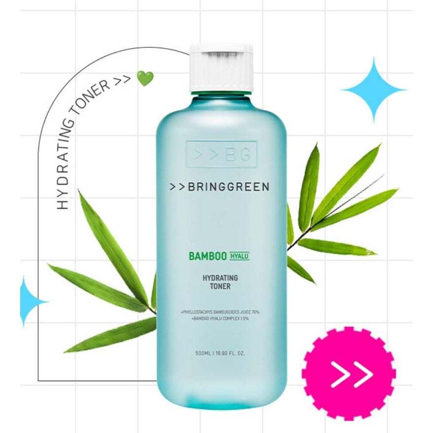 BRING GREEN Bamboo Hyalu Hydrating Toner 500ml