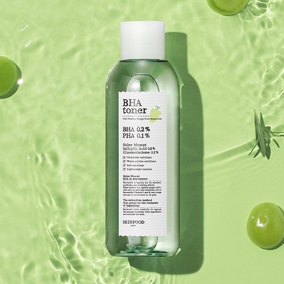 SKINFOOD Shine Muscat BHA/Pink Grapefruit AHA Toner 200ml