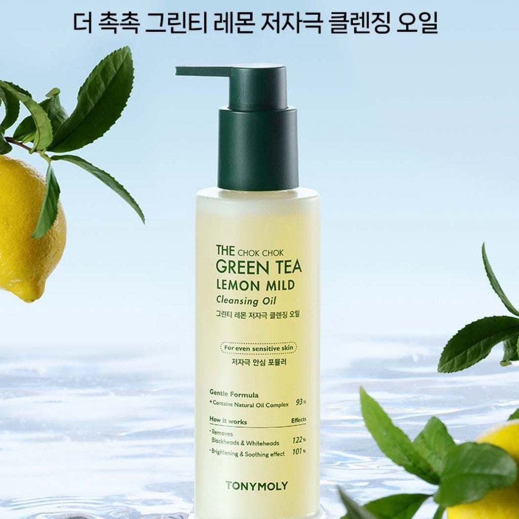 TONYMOLY The Chok Chok Green Tea Lemon Mild Cleansing Oil 200ml