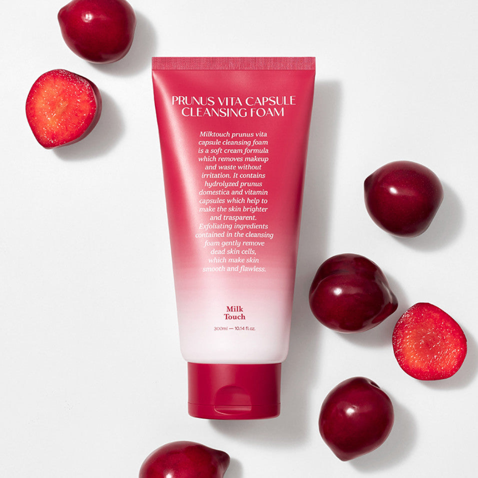Milk Touch Prunus Vita Capsule Cleansing Foam 150ml/300ml