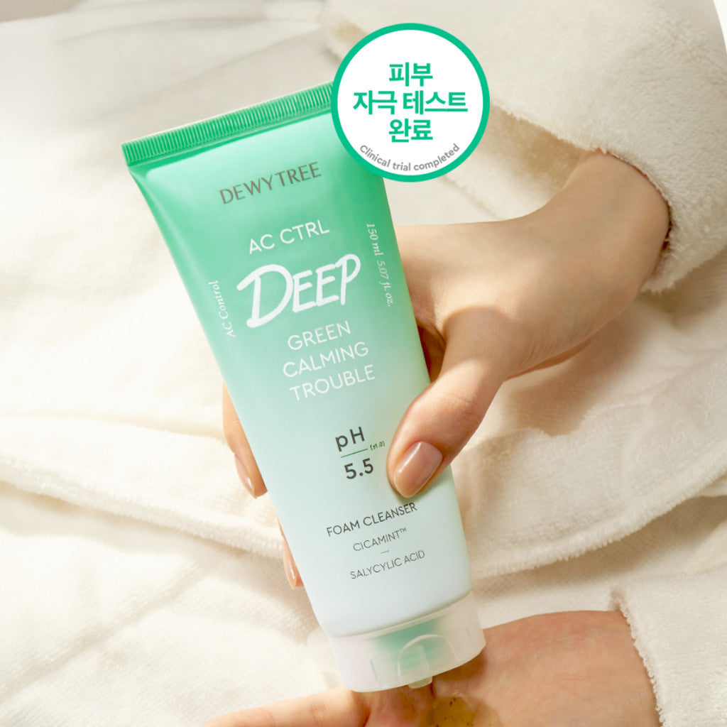 Dewytree AC CTRL Deep Green Calming Trouble Foam Cleanser 150ml