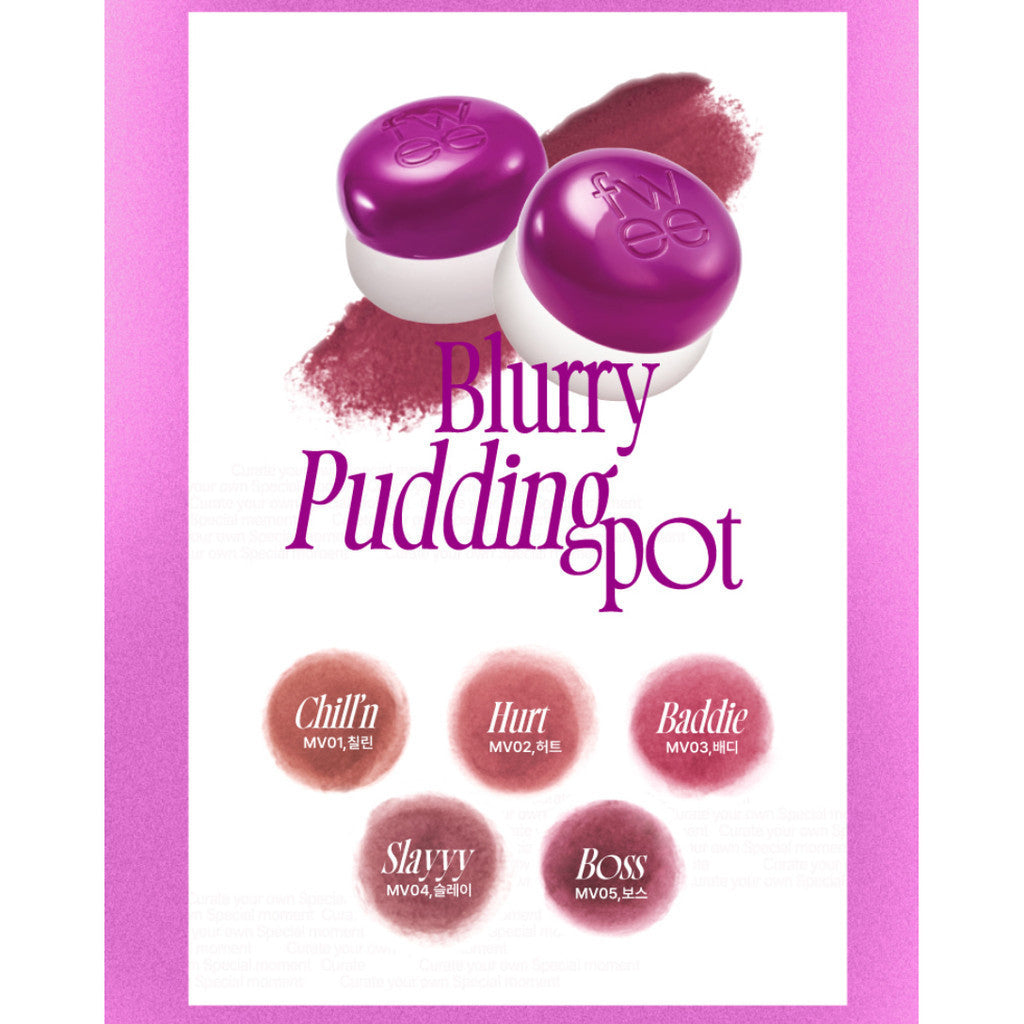 Fwee Lip & Cheek Blurry Pudding Pot Cold Hearted Moment 5g