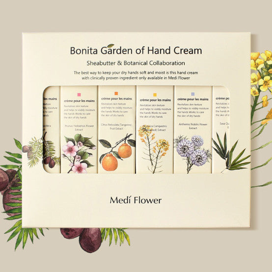 MediFlower Bonita Garden Hand Cream 75ml 6-piece set