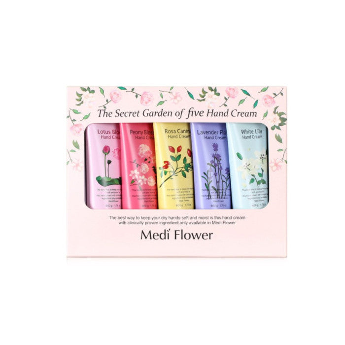 MediFlower Secret Garden Hand Cream 50g 5-piece set