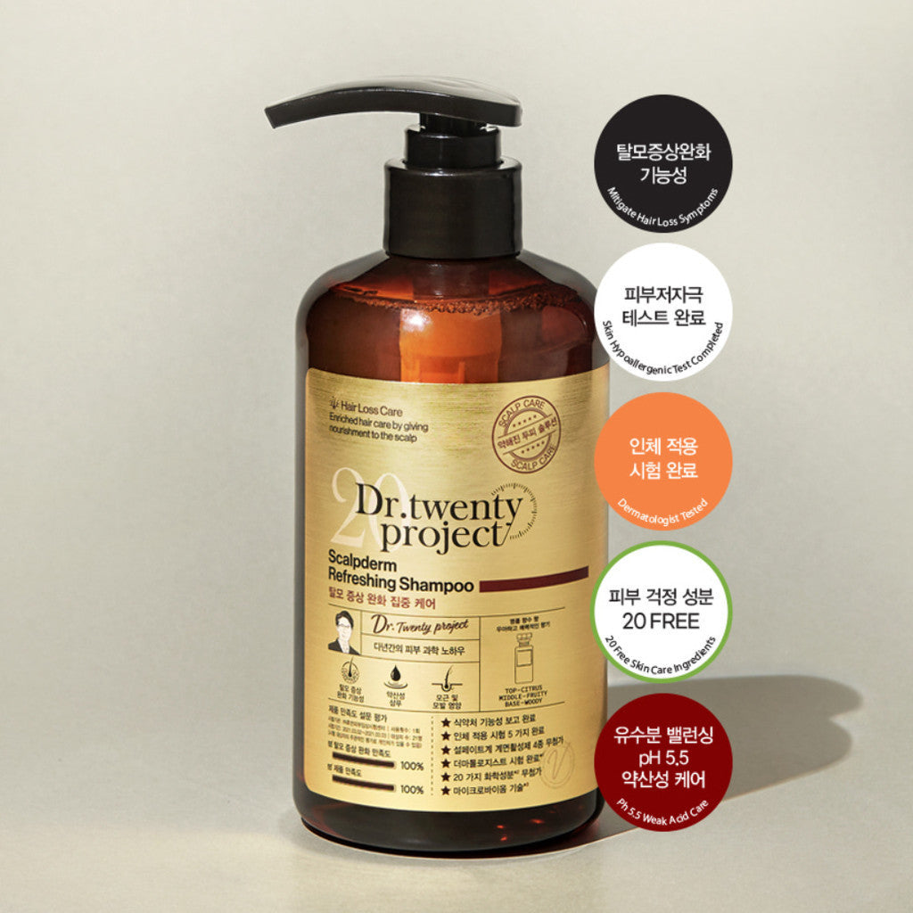 Dr.TwentyProject Scalpderm Refreshing Shampoo 500ml