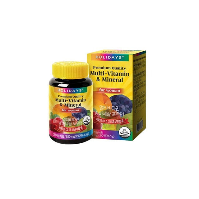 Holidays Multi-Vitamin , Mineral for Women 850mg x 90 tablets (76,5 g)