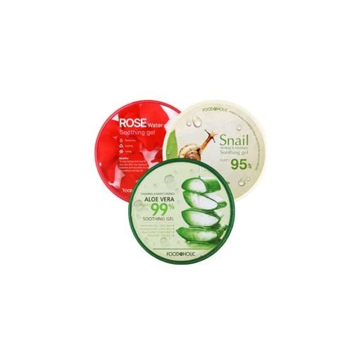 Korea Foodaholic Aloe/Snail/Rosewater Soothing Gel 300ml