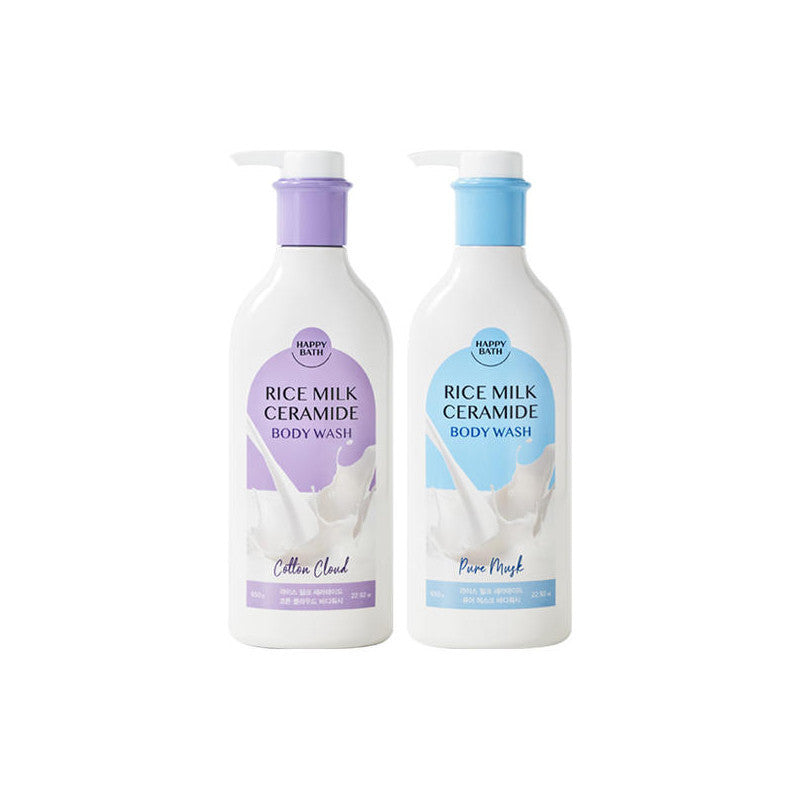 HAPPY BATH Rice Milk Ceramide Body Wash 650g