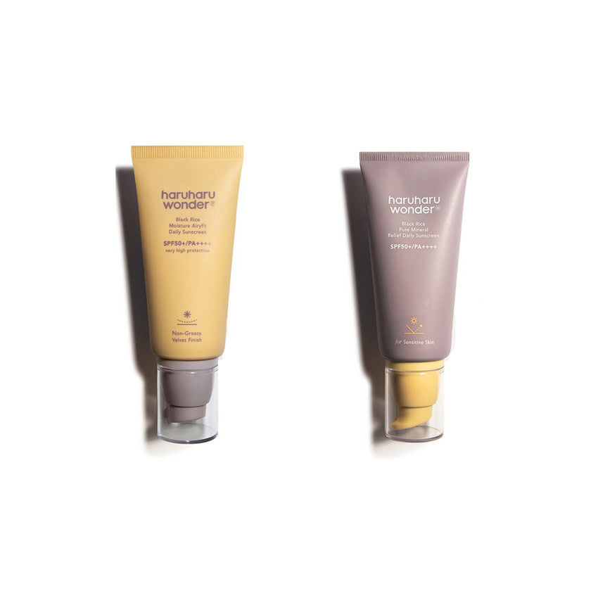 Haruharu wonder Black Rice Moisture Airy Fit Daily Sunscreen /Black Rice Pure Mineral Relief Daily Sunscreen 50ml