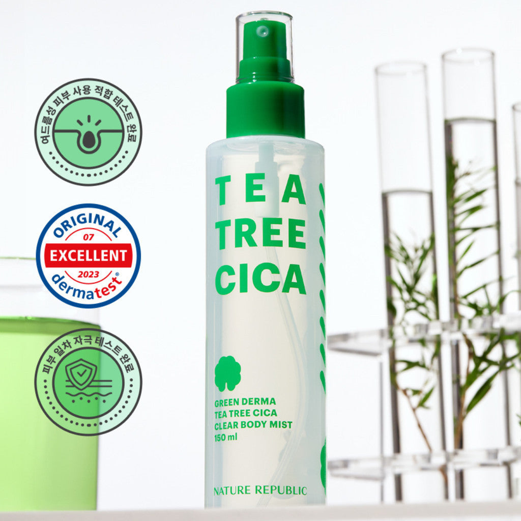 Nature Republic Green Derma Tea Tree Cica Clear Body Mist 150ml