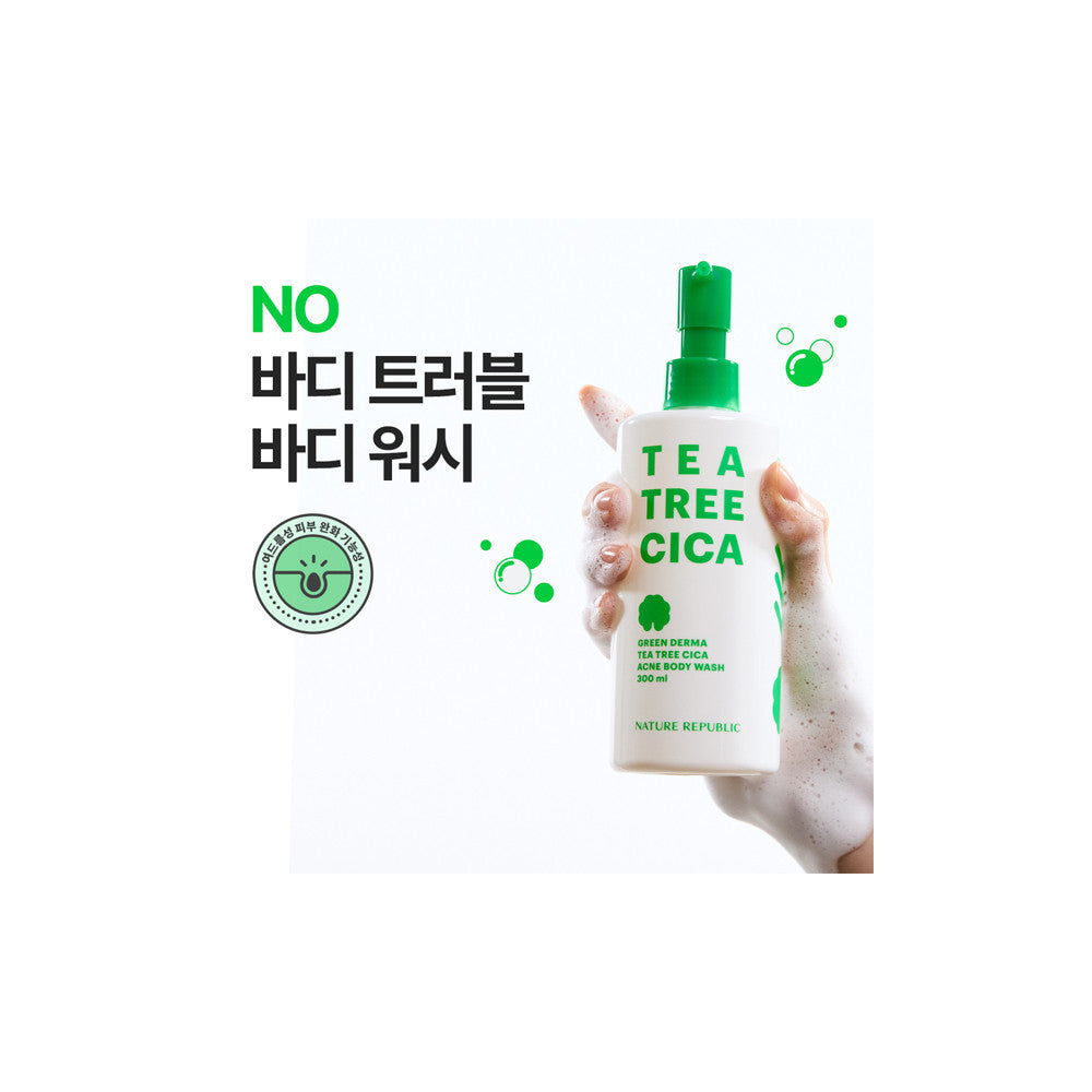 Nature Republic Green Derma Tea Tree Cica Acne Body Wash