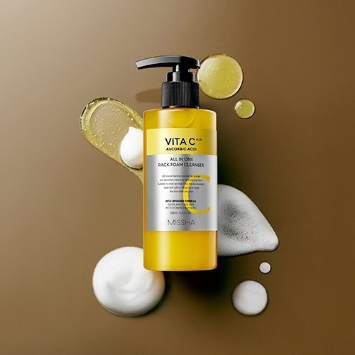Missha Vita C Plus All in One Pack Foam Cleanser 200ml