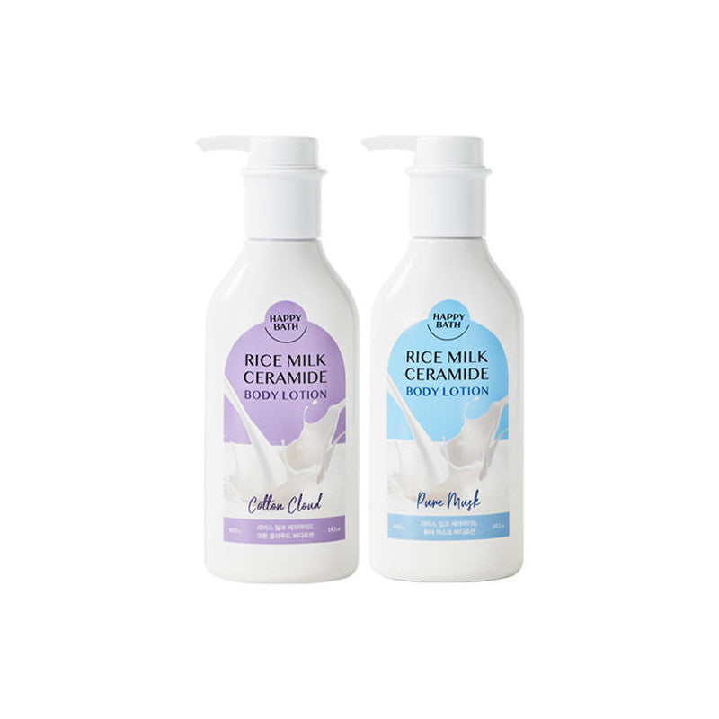 HAPPY BATH Rice Milk Ceramide Body Lotion 400g