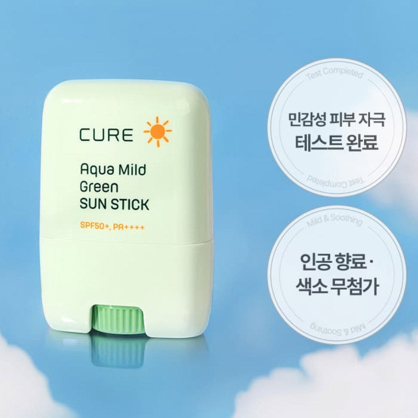 KIMJEONGMOON Aloe CURE Aqua Mild Green Sun Stick 20g