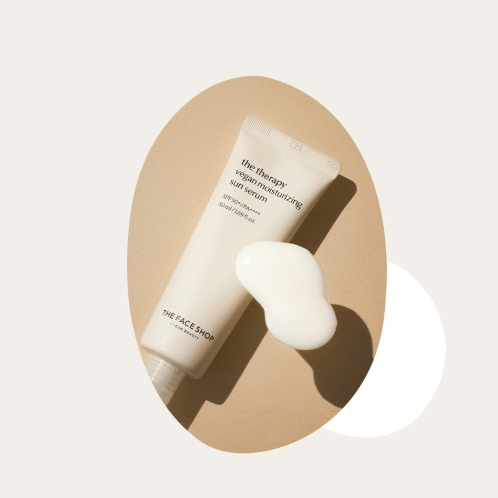 The Face Shop The Therapy Vegan Moisturizing Sun Serum 50ml