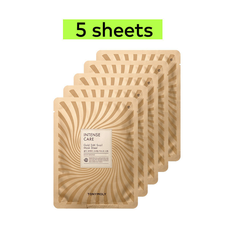 Tonymoly Intense Care Gold 24k Snail Mask 20g * 5 sheets