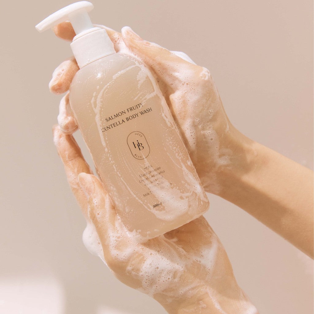 Heveblue Salmon Fruity Centella Body Wash 300g