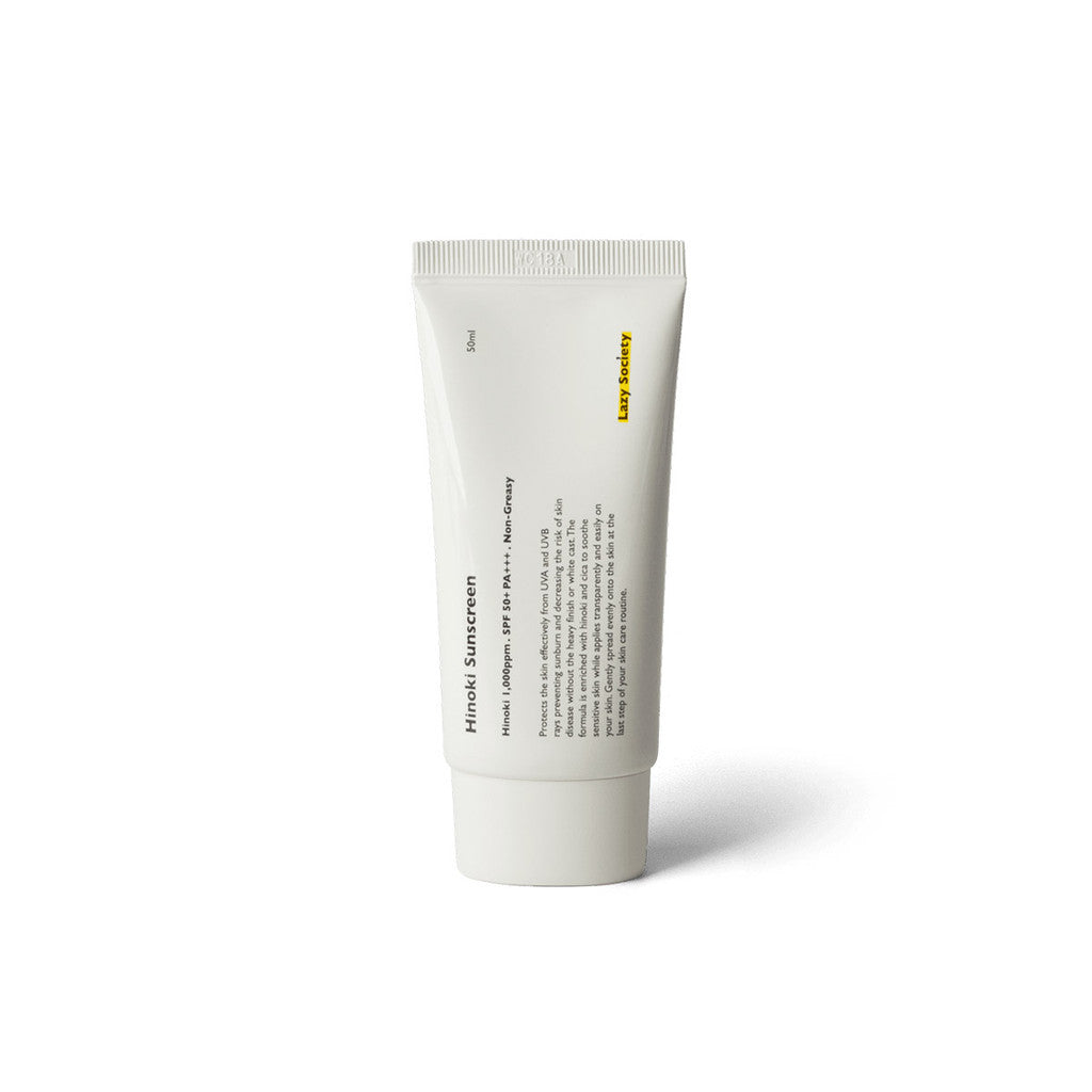 Lazy Society Hinoki Sunscreen SPF 50+ PA+++ 50ml