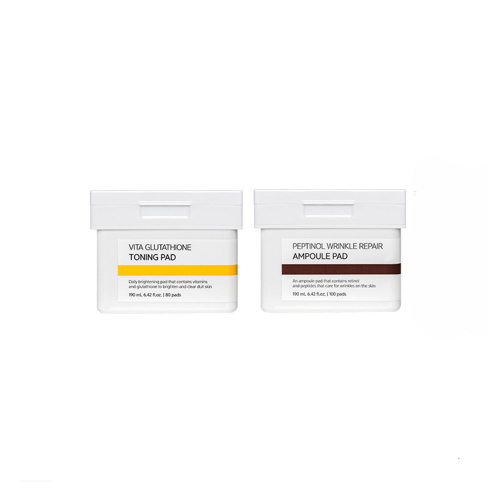 VELLA Vita Glutathione Toning Pad / Peptinol Wrinkle Repair Ampoule Pad 190ml