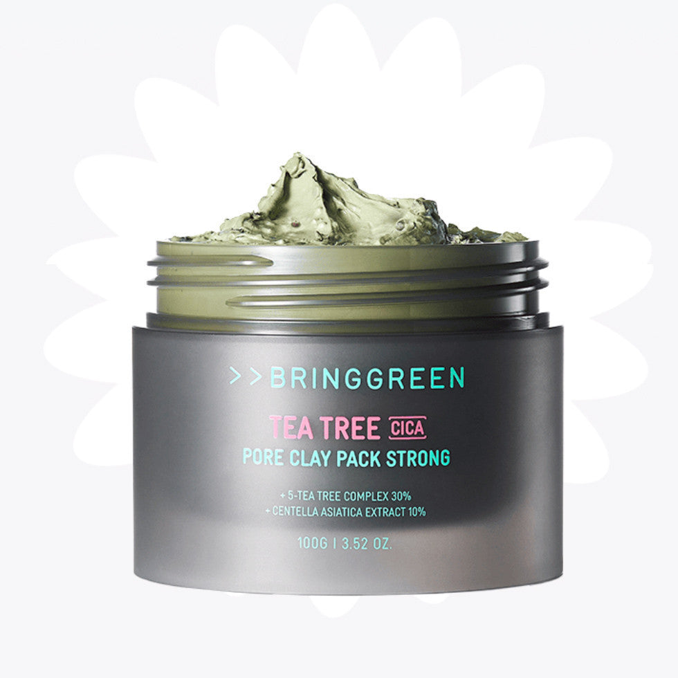 BRING GREEN Tea Tree Cica Pore Clay Pack Strong 100g