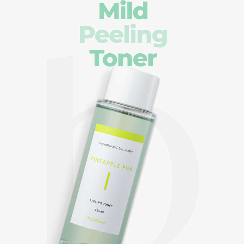 Bellflower Pineapple PHA Peeling Toner/Idebenone Brightening Gel Toner 120ml