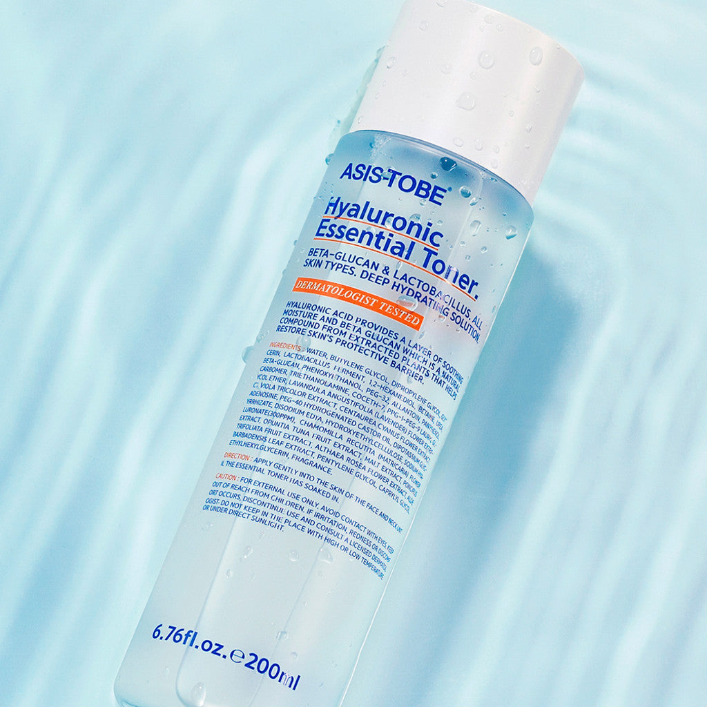 AsisToBe Hyaluronic Essential/Forest Relaxing/AHA Purifying Toner 200ml  Hyaluronic Essential Toner that creates skin full of moisture with rich moisture and moisturizing effects