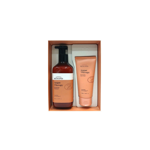 BEYOND Argan Therapy Repairing Shampoo & Hair Pack Set