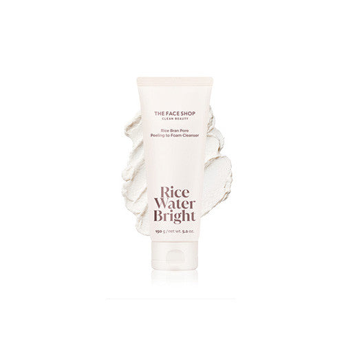 THE FACE SHOP Rice Water Bright Rice Bran Pore Peeling to Foam Cleanser 150ml