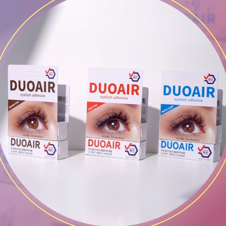 DUO AIR Eyelash Adhesive CLEAR / DARK / BROWN 7ml False Eyelash Glue (made in Korea)