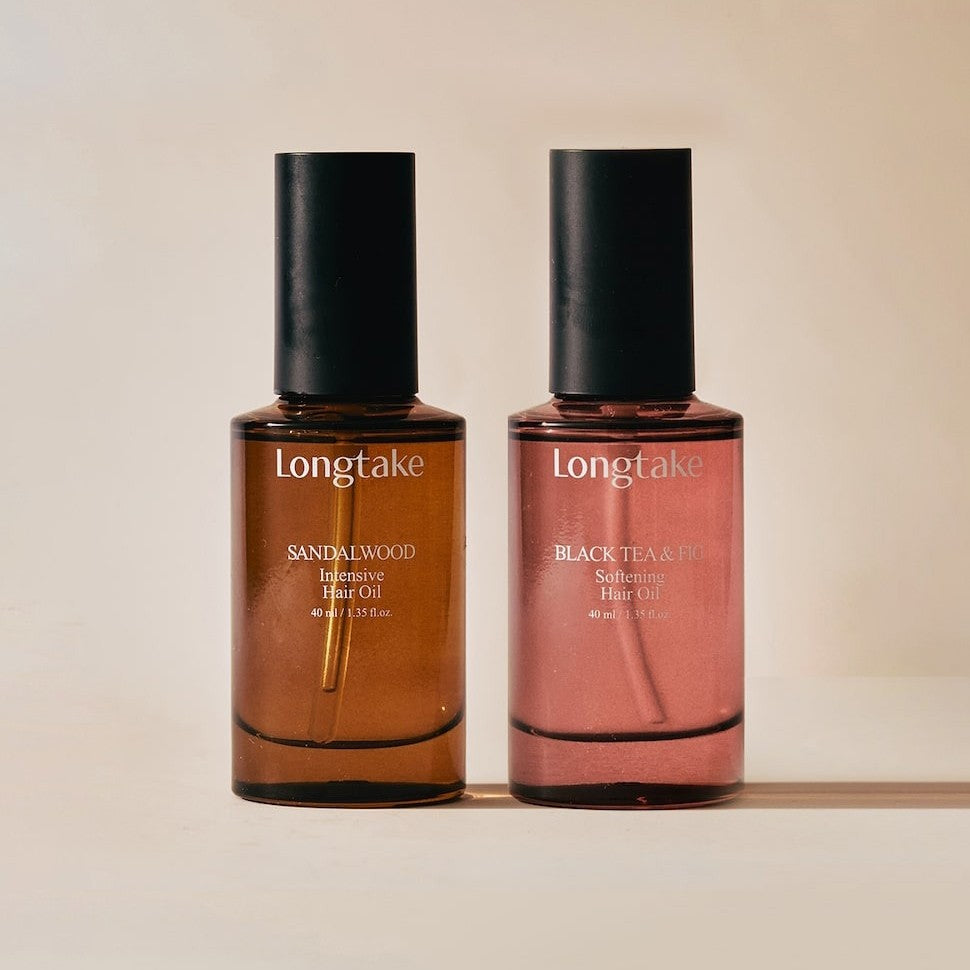 Longtake Sandalwood Intensive/Black Tea & Pig Softening Hair Oil 40ml