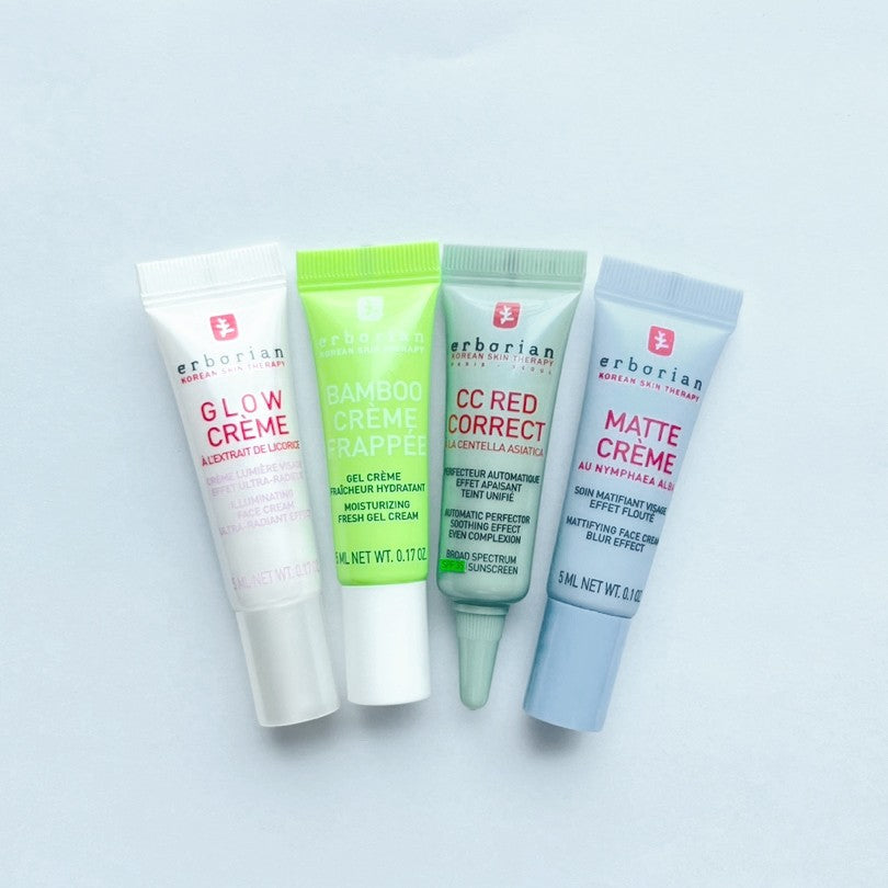 Erborian Mini Size Cream 5ml - Skin Hero / Pink Primer / Ginseng Infusion / Yuzu Sorbet / BB Cream Claire