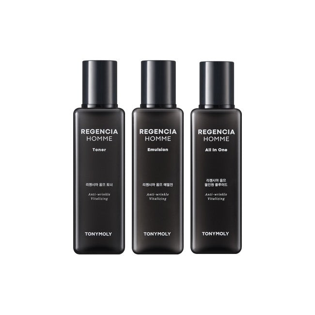 TONYMOLY Regencia Homme Toner/Emulsion/All-in-one Fluid 130ml/120ml/Skin soothing care and moisturizing at the same time Creates smooth and elastic skin.