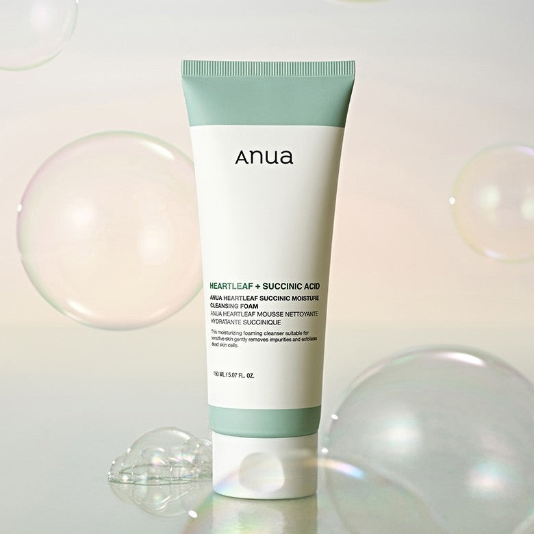 Anua Heartleaf Succinic Moisture Cleansing Foam 150ml